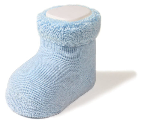 Blue Newborn Terry Socks