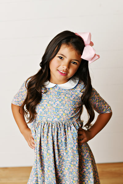 Blue Floral Dress