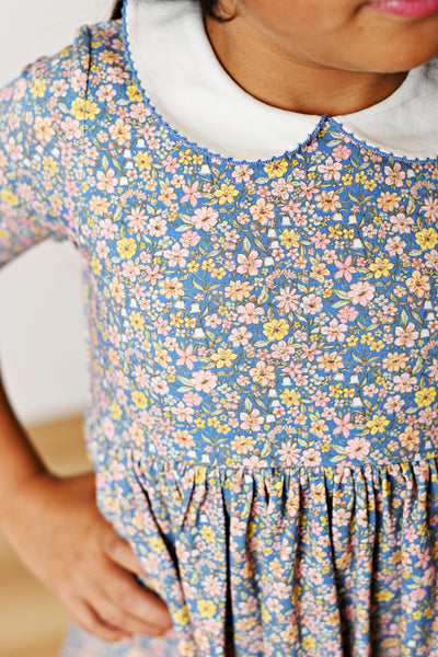 Blue Floral Dress
