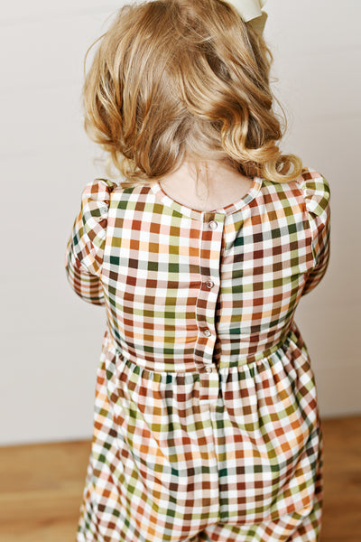 Fall Gingham Romper
