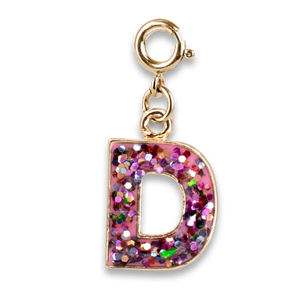 Glitter Initial Charms