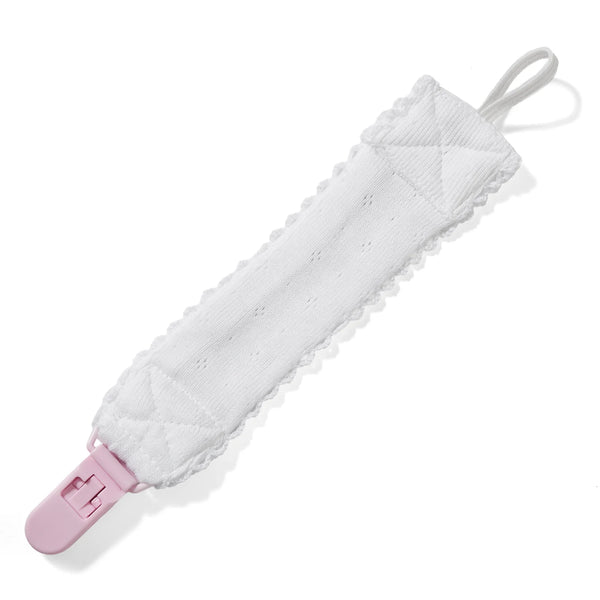 Pointelle Pacifier Clip