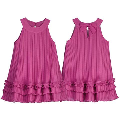 Pleated Orchid Dress