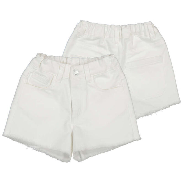 White Twill Shorts