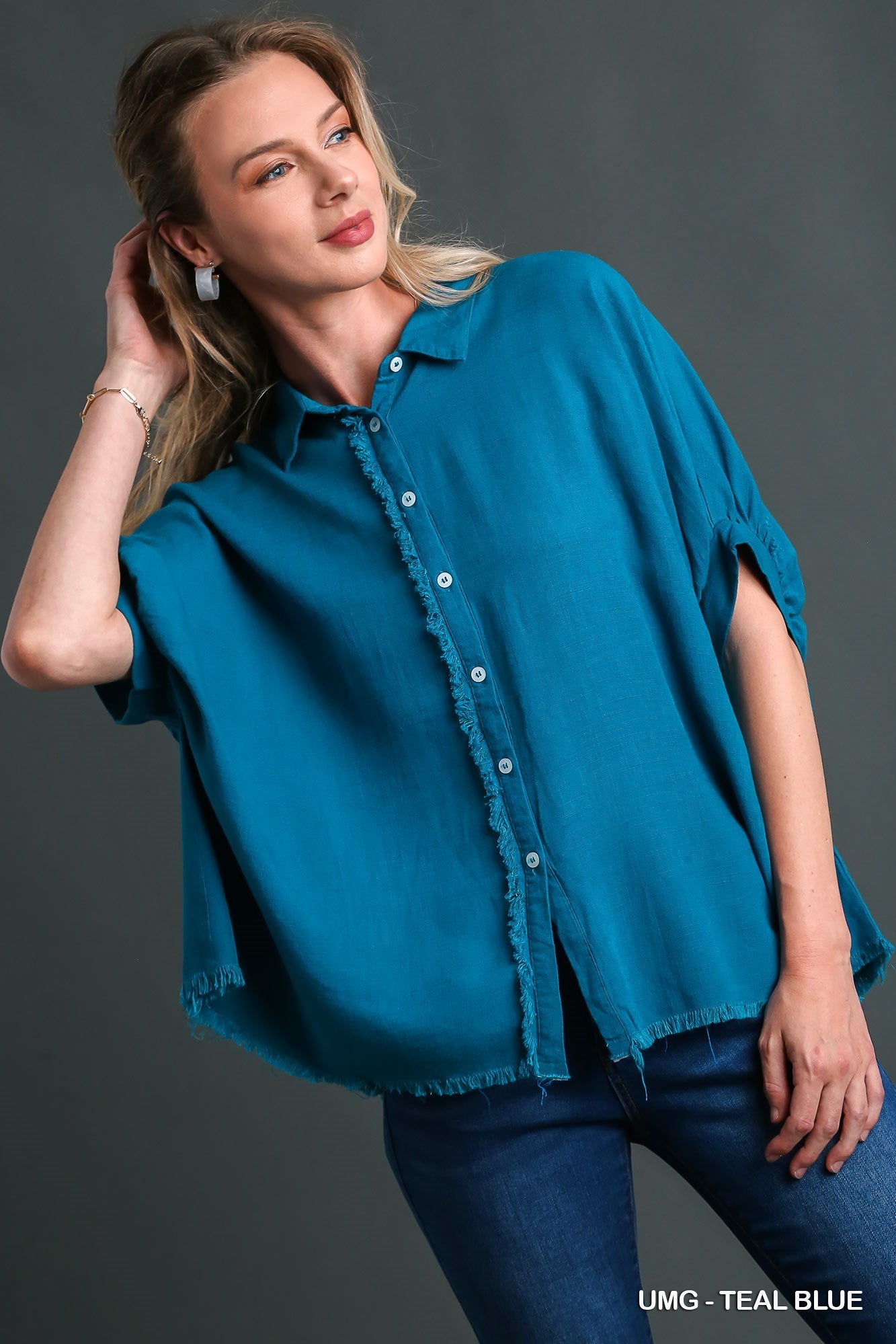 Linen Boxy Top