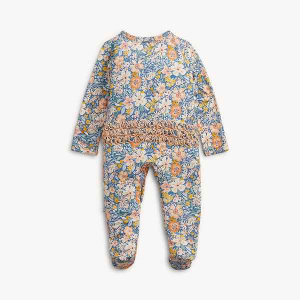 Flora Ruffle Footie