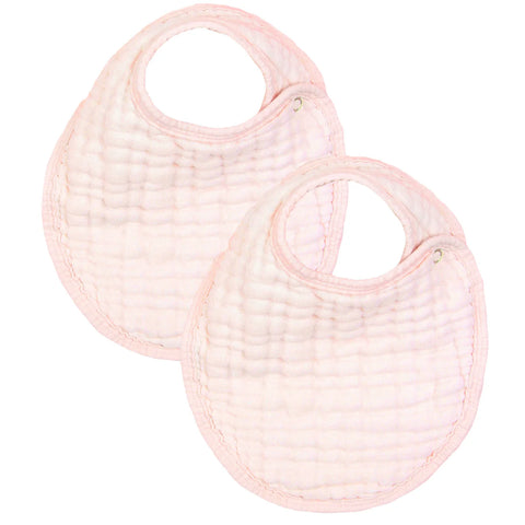 Cloud Muslin Bib 2 Pack - Blush