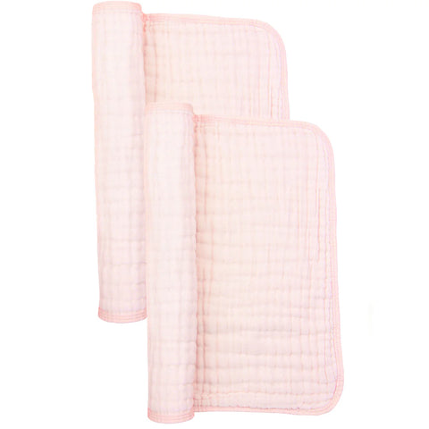 Cloud Muslin Burp Cloth 2 Pack - Blush