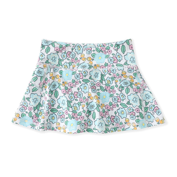 Aqua Bloom Tennis Skort