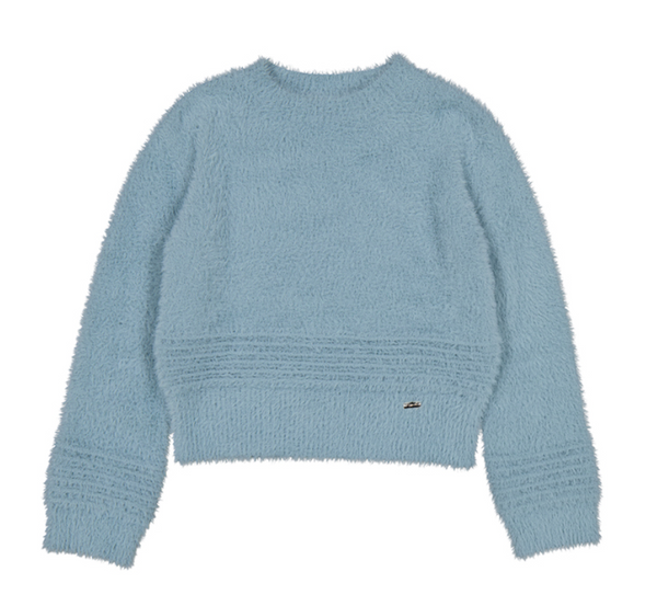 Fuzzy Sweater in Slate Blue