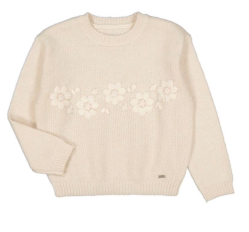 Cream Daisy Sweater