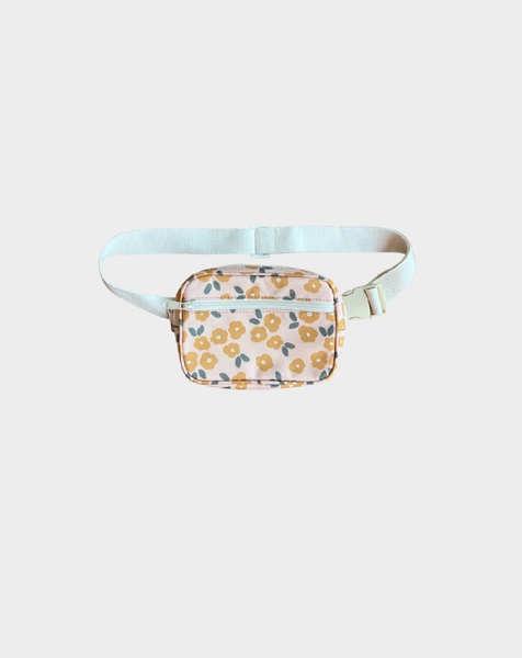 Golden Floral Mini Belt Bag