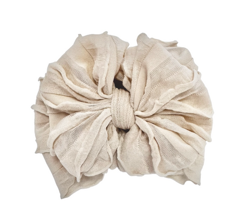 Ruffled Headband - Sandy