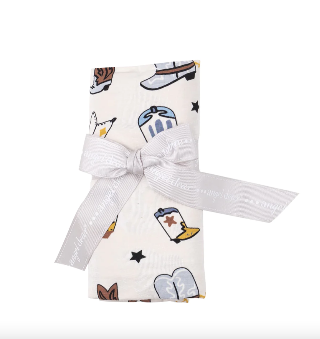 Boots Blue Swaddle