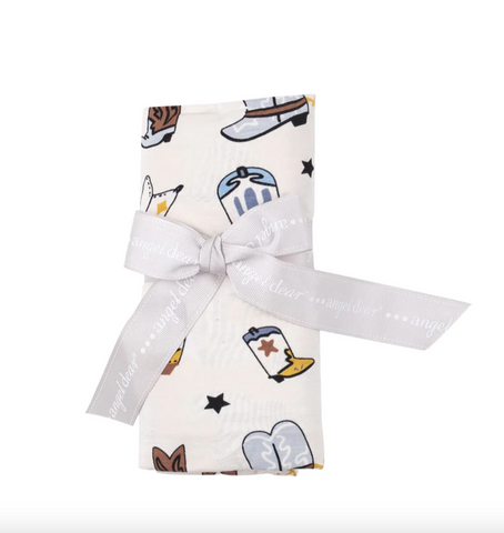 Boots Blue Swaddle