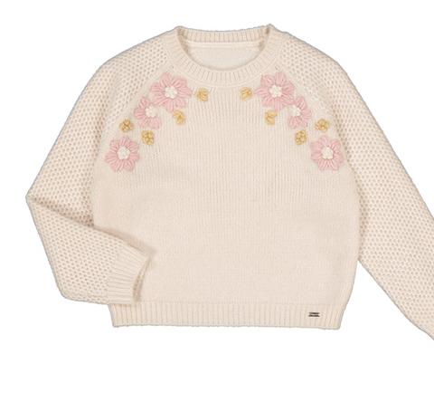 Floral Crochet Sweater