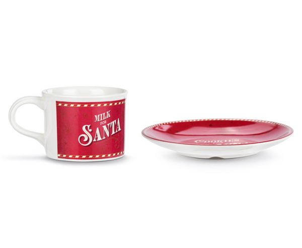 Santa Claus Milk & Cookies Set