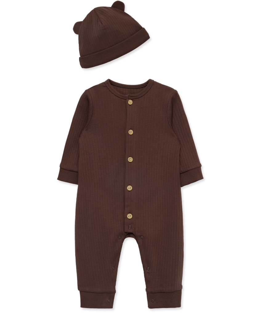 Chestnut Ribbed Coverall