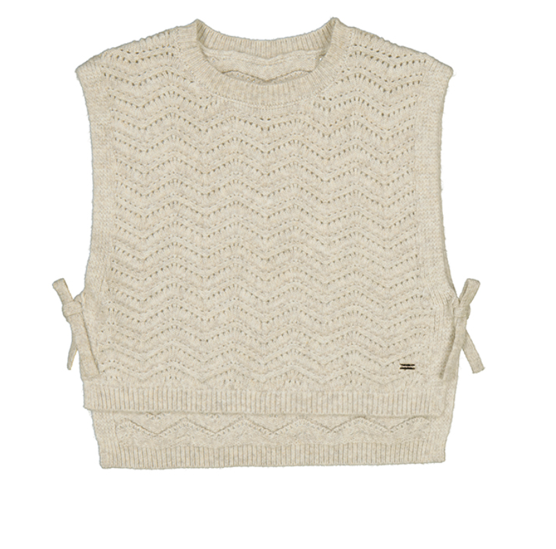 Taupe Crocheted Vest