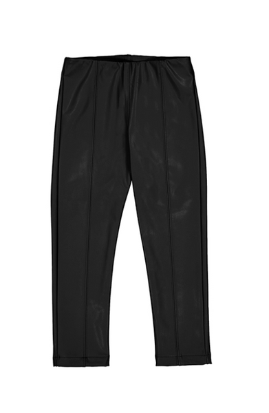 Black Faux Leather Pants