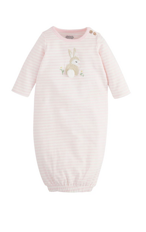 Pink Stipe Bunny Gown