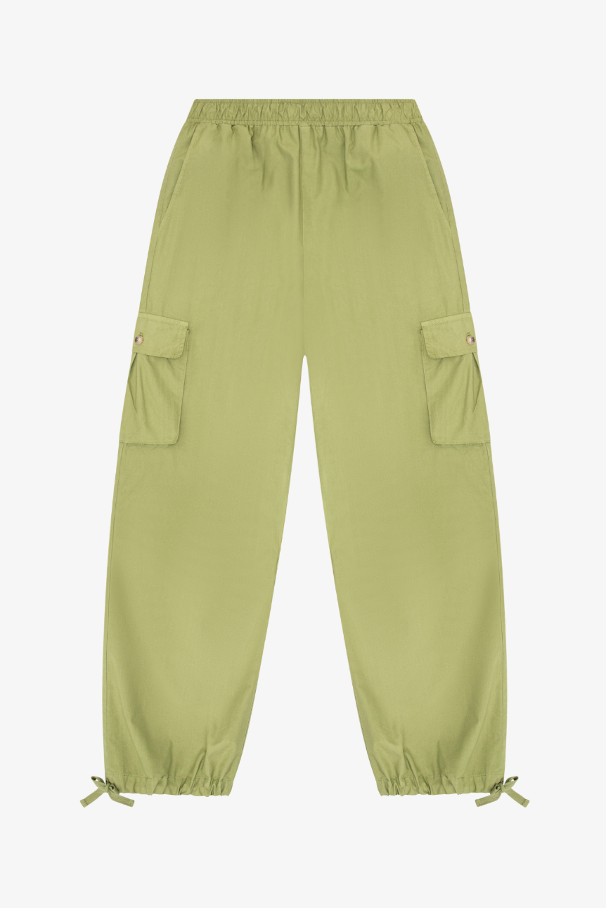 Drawstring Cargo Pant - Matcha Tea