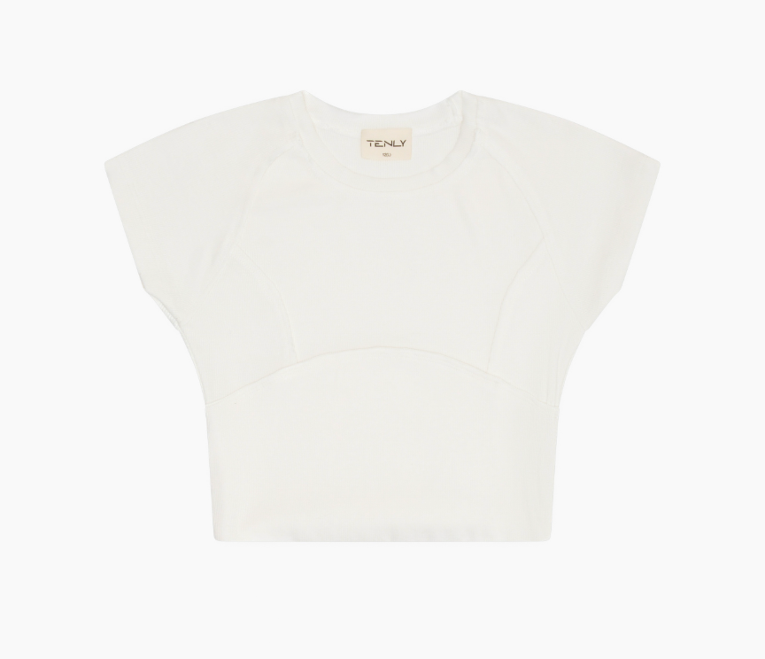 Cap Sleeve Tee - Ecru