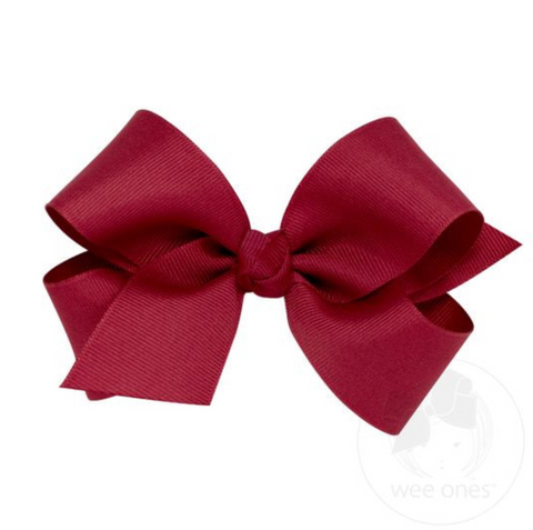 Cranberry King Grosgrain Bow