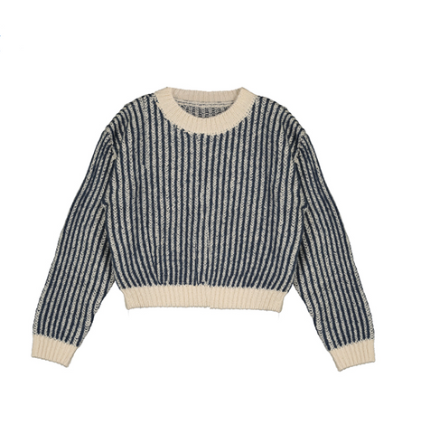 Cropped Striped Sweater