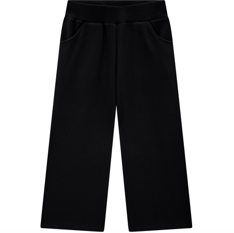Black Ribbed Pants