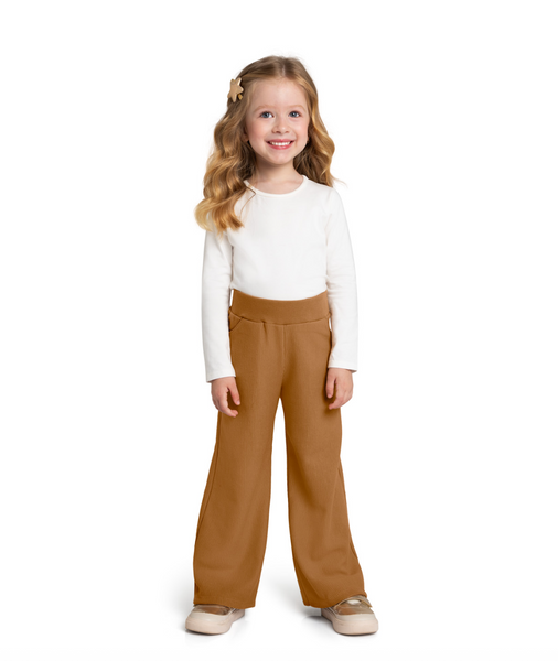 Camel Ribbed Pants