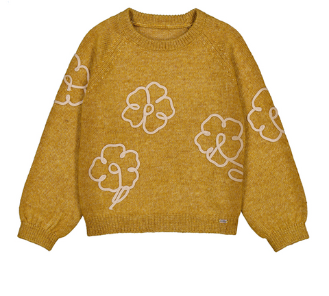 Flower Applique Sweater
