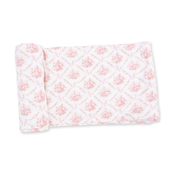 Rose Bow Lattice Swaddle