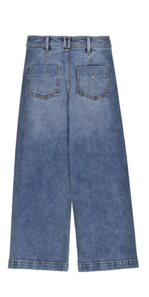 Light Denim Plain Front Jeans