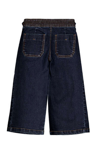 Wide Leg Pleated Jeans