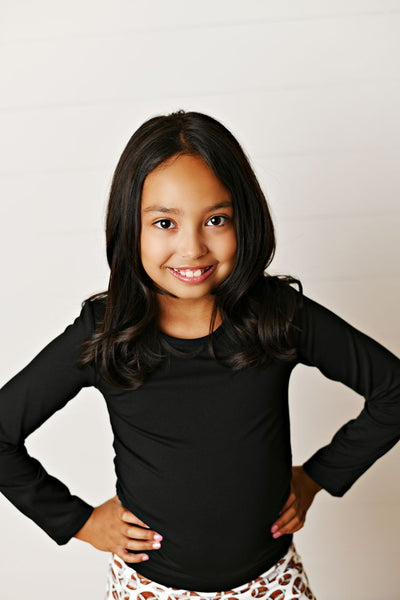 Black Ruched Top