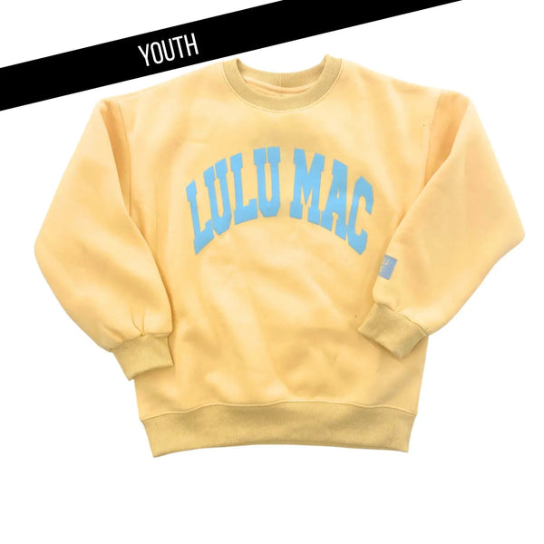 Butter/Lt Blue Puff Sweatshirt
