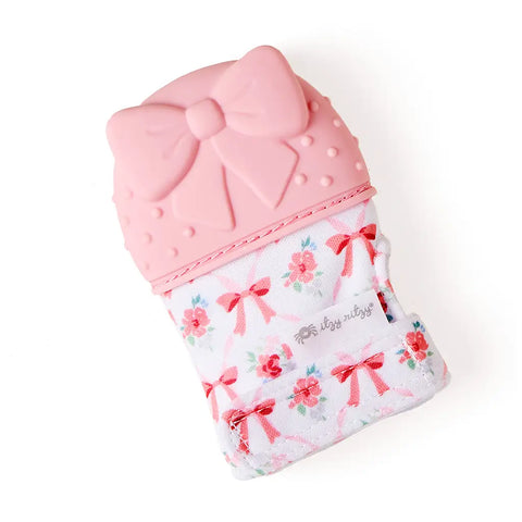 Silicone Teething Mitt-Bow
