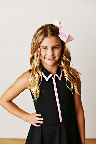 Courtside Black Tennis Dress