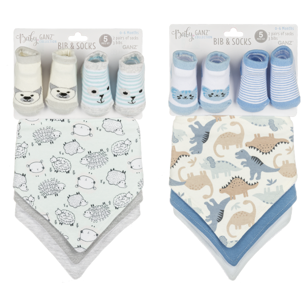 Bib & Socks Set - Boy