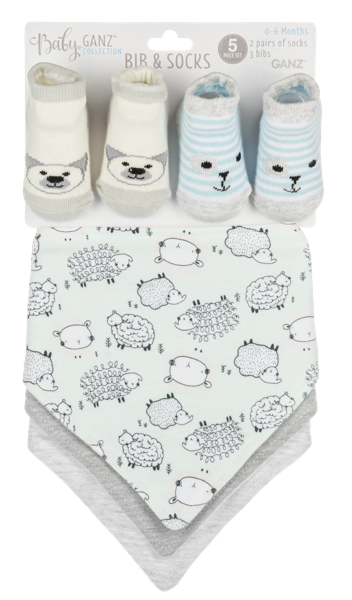 Bib & Socks Set - Boy