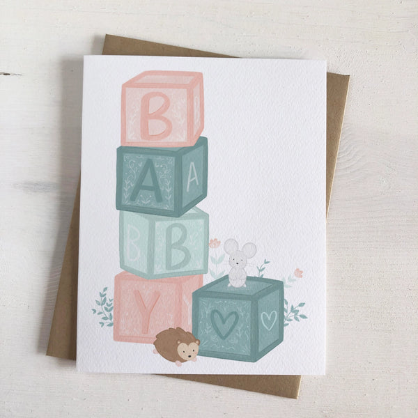 Baby Blocks Card