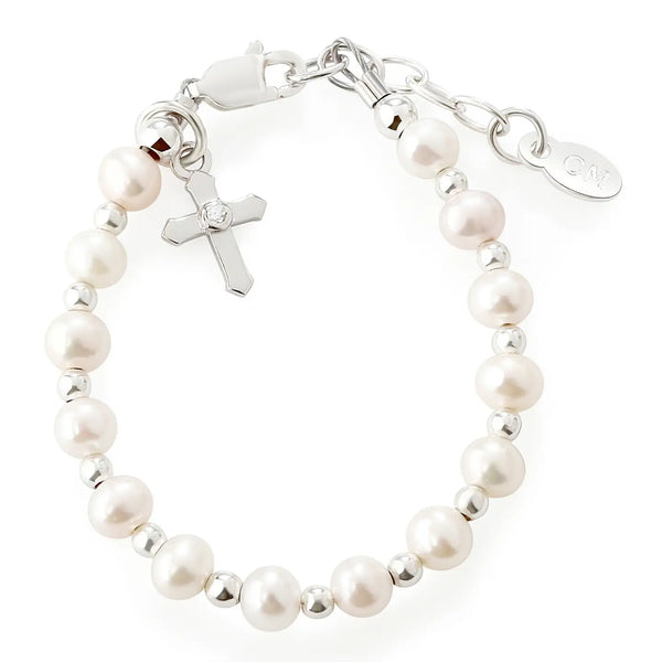 Silver Cross Bracelet Baptism & Communion
