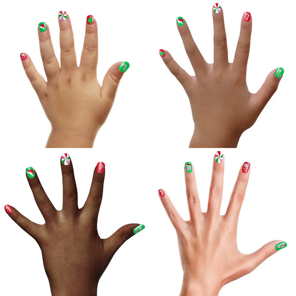 Merry Mistletoe Press on Nails