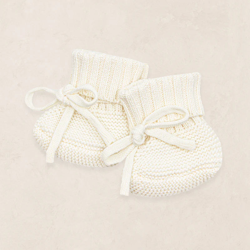 Knit Booties - Ivory