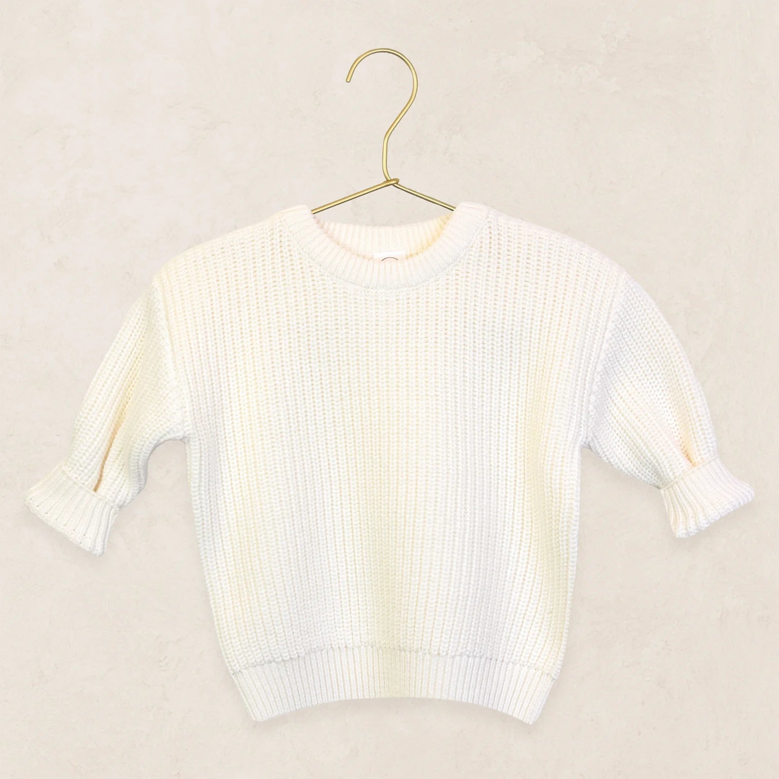 Knit Chunky Sweater - Ivory