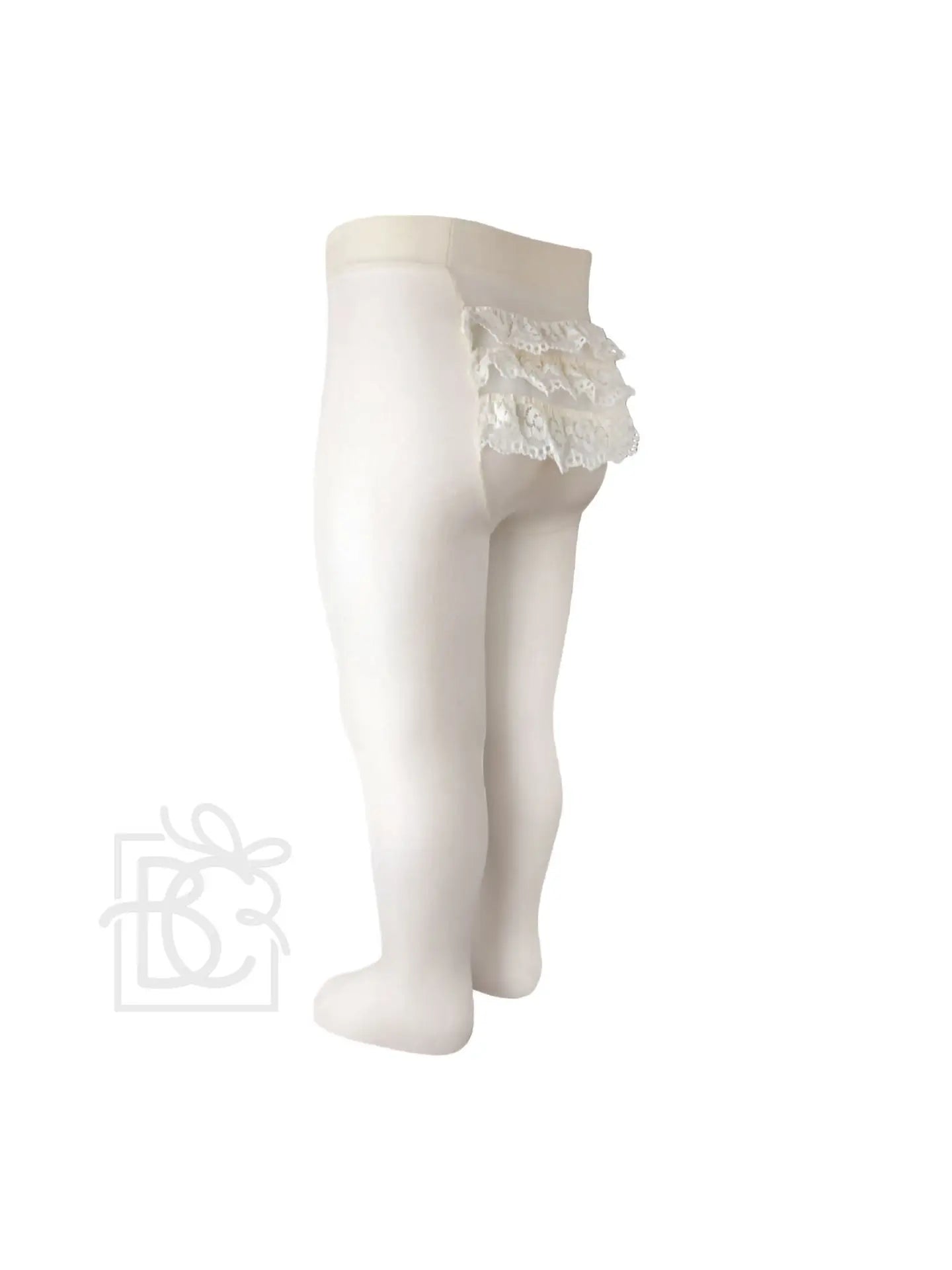 Ruffle Ivory Tights