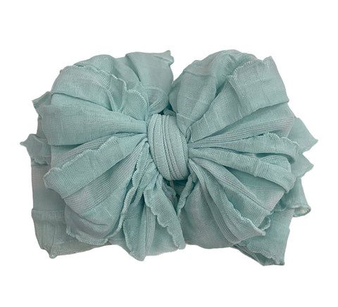 Ruffled Headband - Seafoam