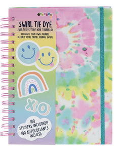 Tie Dye Journal with Stickers