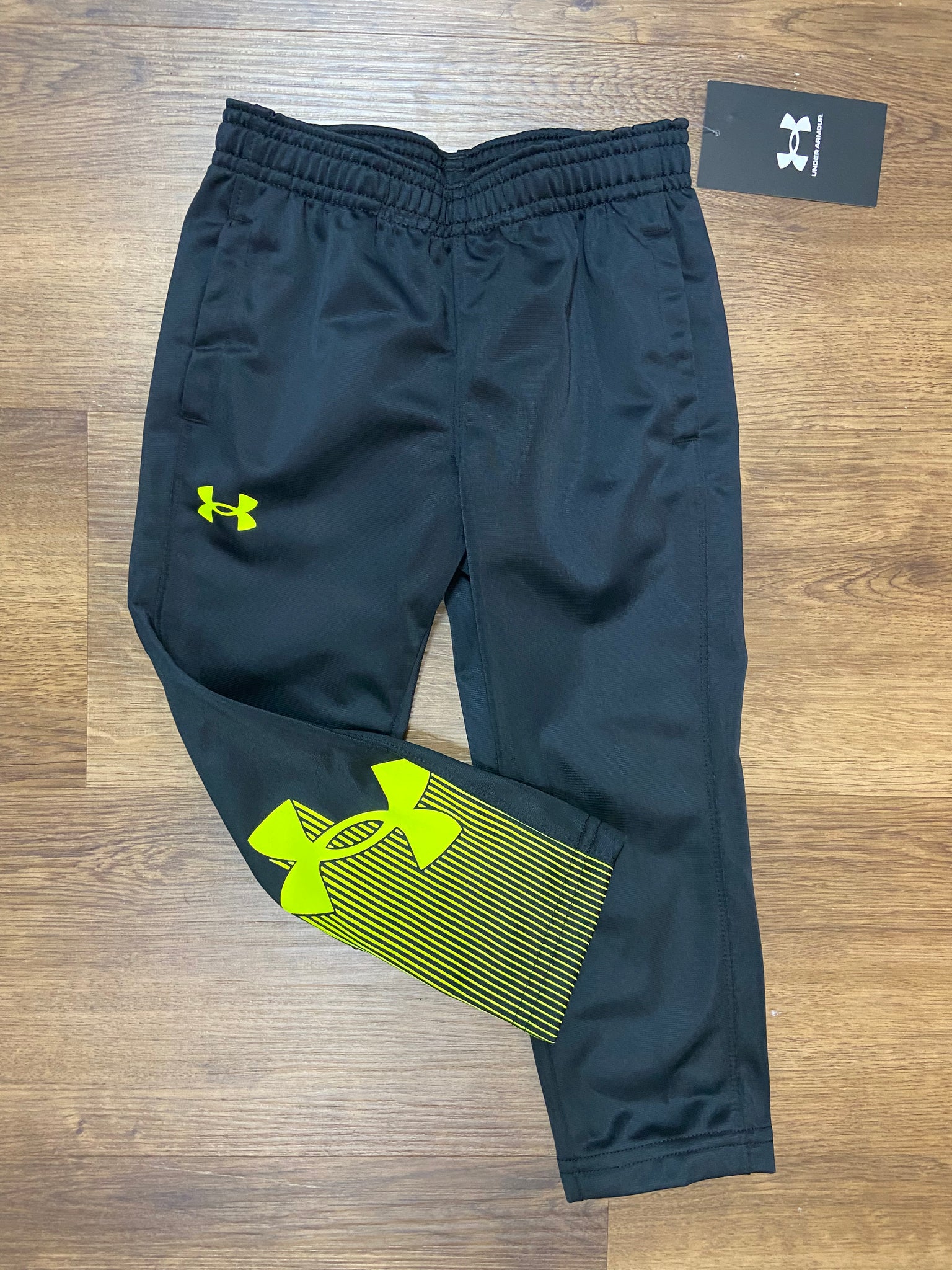 Black with Lime Green Joggers